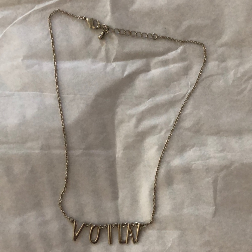 Silver “voila!” Necklace